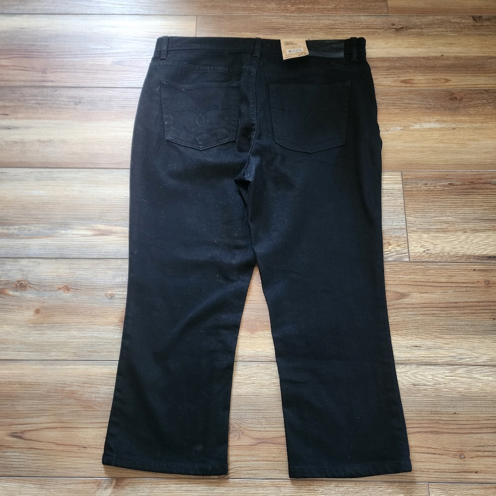 Ralph Lauren Jeans Womens 10 Black Modern Midcalf Cropped NEW - Picture 7 of 8